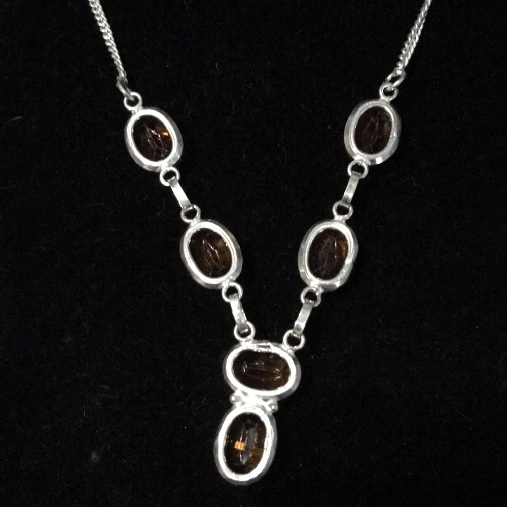 BRANDY Topaz Sterling Silver Necklace - Picture 2 of 5
